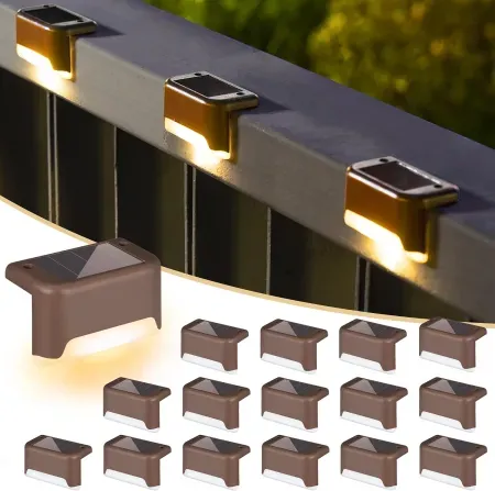 16-Pack Solpex Outdoor Solar Deck Lights