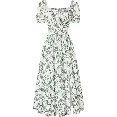 Scarlet Darkness Women's Floral Corset Midi Dress (Various)