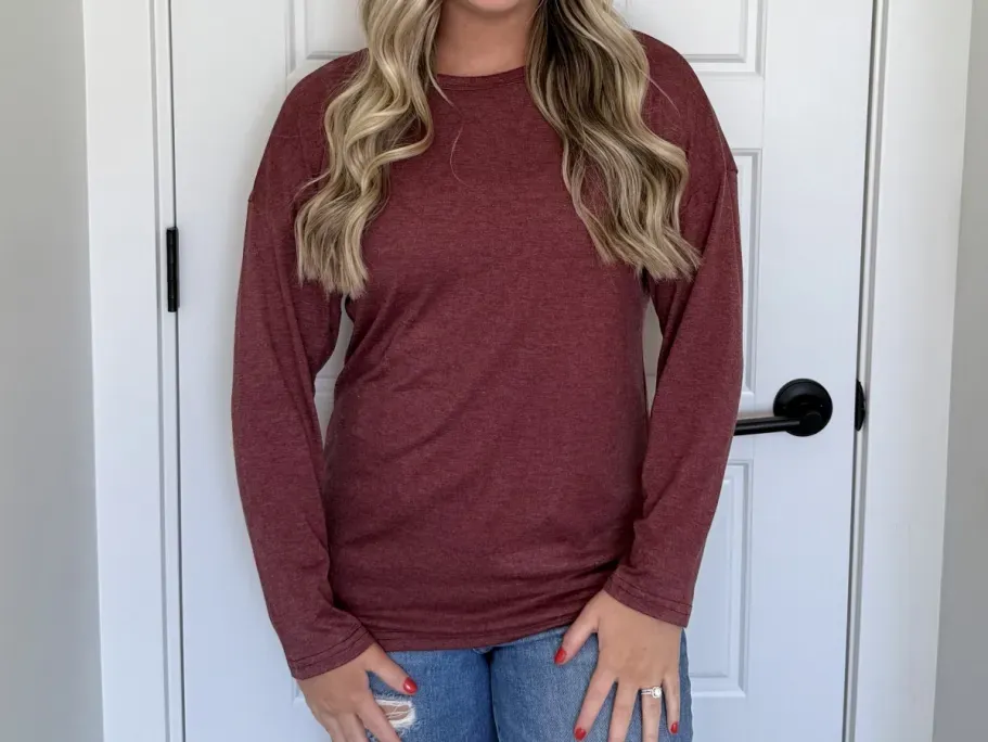 GKBK Women’s Long Sleeve Crewneck Shirt