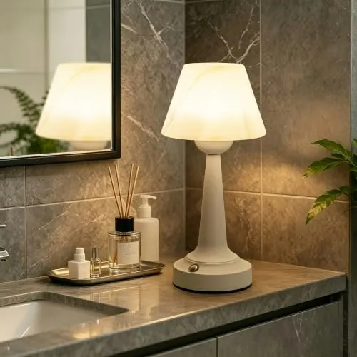 Waterproof Rechargeable Cordless Bathroom Lamp