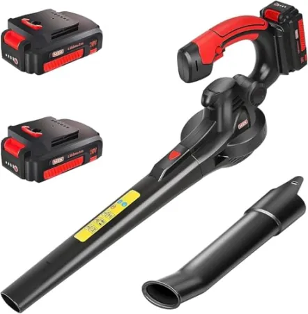 MZK 20V Electric Cordless Leaf Blower w/ Two 2Ah Batteries & Charger
