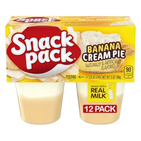 48-Count 3.25oz Snack Pack Banana Cream Pie Pudding Cups