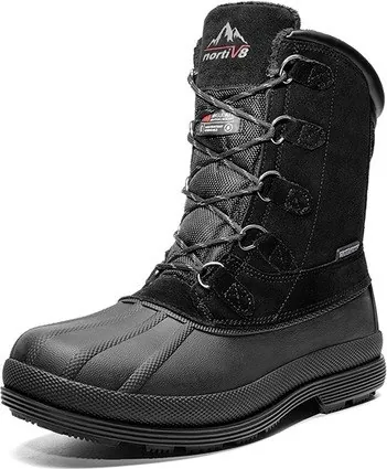 Nortiv8 Men's Waterproof Winter Snow Boots