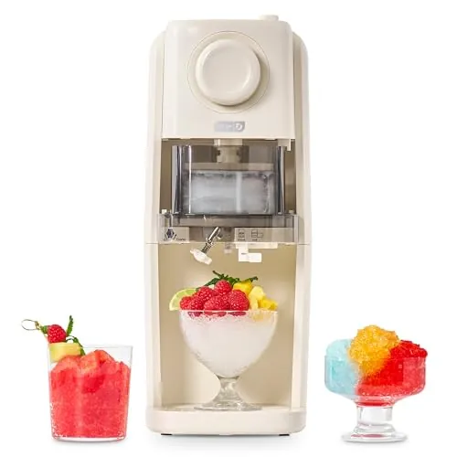 Dash Pro Shaved Ice Machine w/ Adjustable Blade & 2 Ice Molds (Cream)