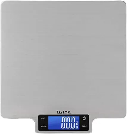 Taylor 22lb Ultra-Precise Digital Stainless Steel Household Kitchen Scale