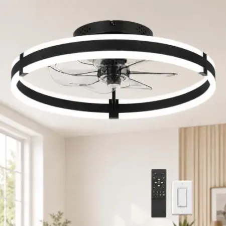 Garvee 20" Ceiling Fan with Lights and Remote