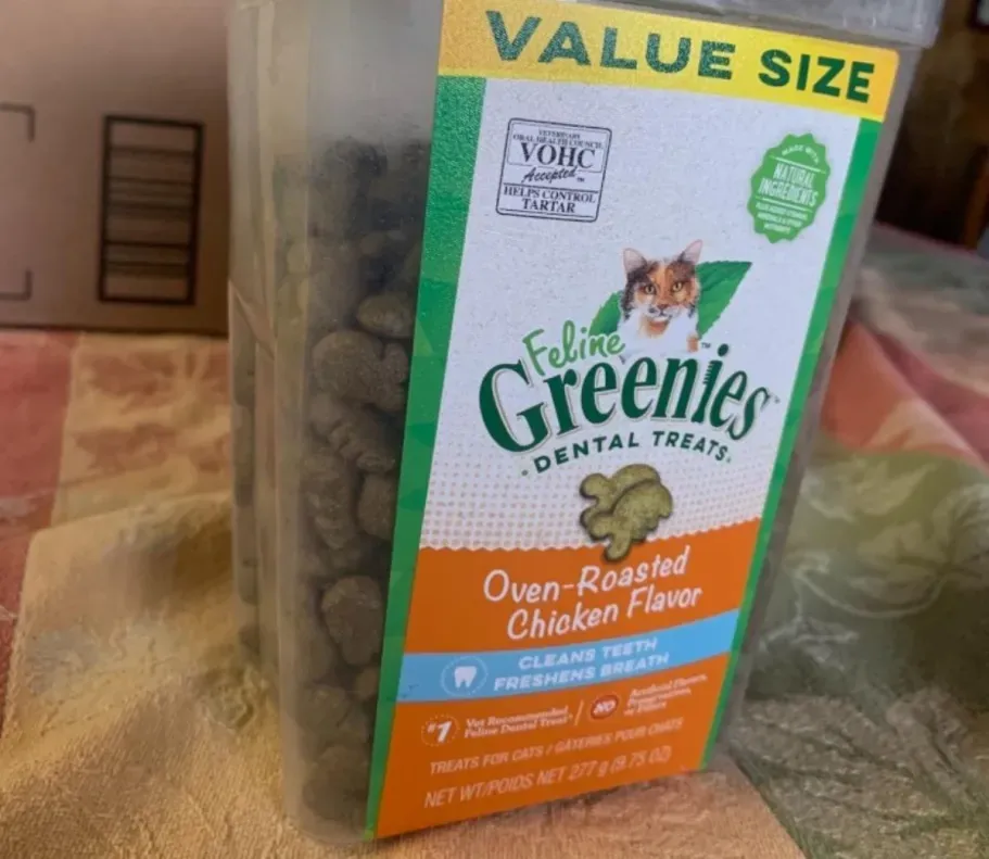 Greenies Dental Cat Treats 9.75oz Container – Chicken