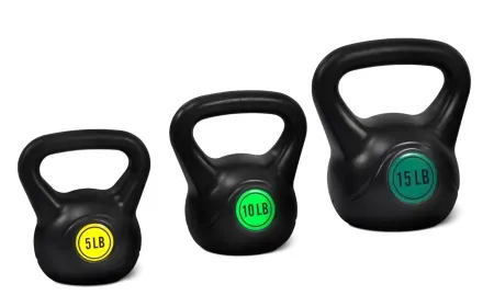 30lb Signature Fitness Adjustable Sand-Filled Kettlebell Set