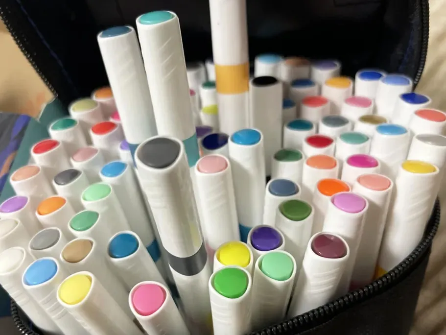 Dual Tip Acrylic Paint Markers 80-Count