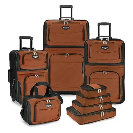 8-Piece Travel Select Amsterdam Expandable Rolling Upright Luggage Set
