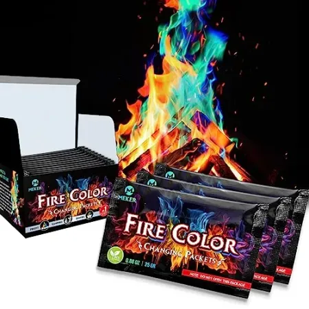 12-Pack MEKER Fire Color Changing Packets