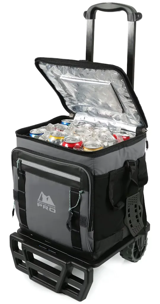 Arctic Zone Pro 50-Can Wheeled Cooler w/ Cart
