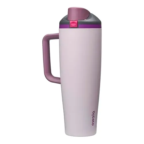 Owala FreeSip Tumbler Stainless Steel Water Bottle w/ Side Handle (Dreamy Field) 40-oz