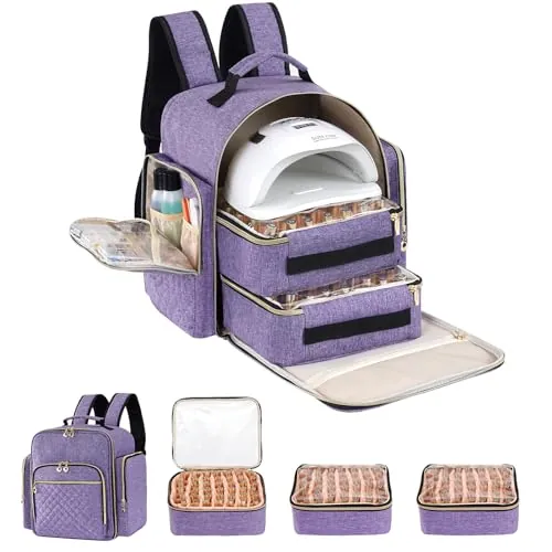 Hautton Nail Polish Carrying Case/Organizer Holds 126 Bottles