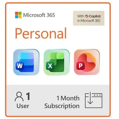 Microsoft 365 Personal 1-Month Subscription