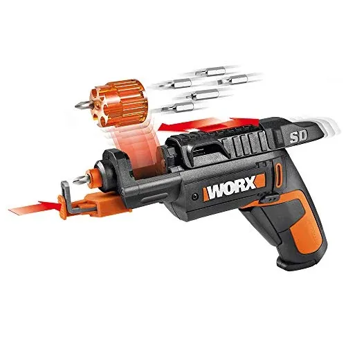 WORX 4V Rechargeable Cordless Power Screwdriver Set with 6 Bits