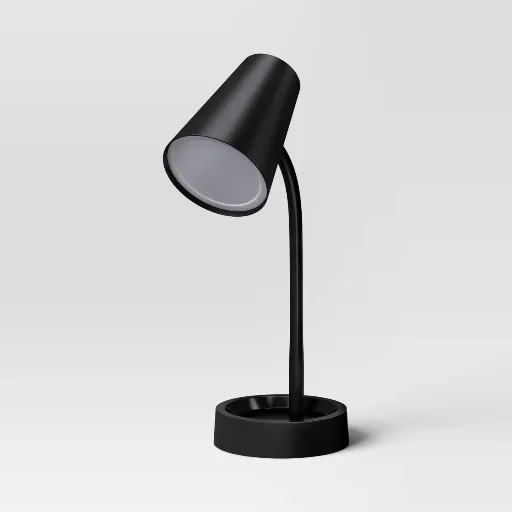 Room Essentials Task Table Lamp Black or White