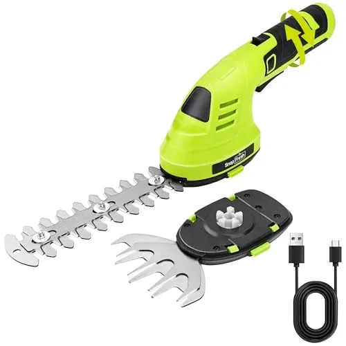 SnapFresh Cordless 7.2V Hedge Trimmer & Grass Shears
