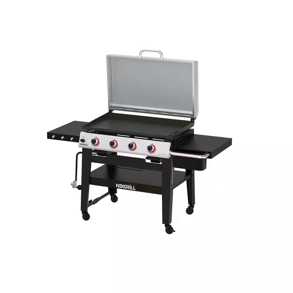 Nexgrill Daytona 4-Burner Propane Gas Grill w/ 36" Flat Top Griddle