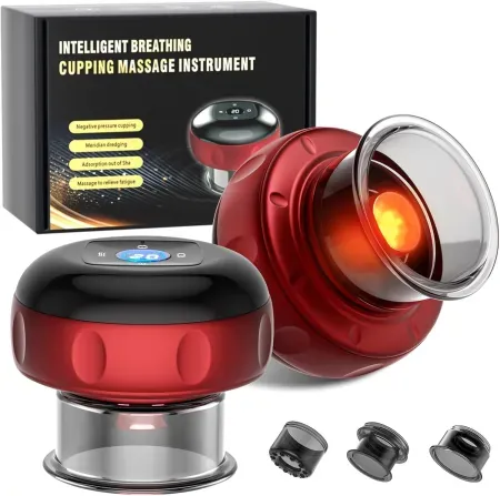 Estefanlo 2-Pack 4-in-1 Smart Cupping Therapy Set with Heat