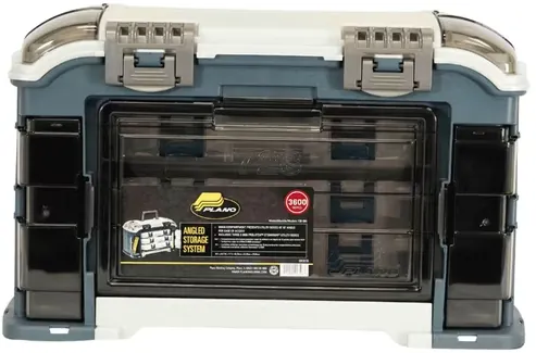 Plano Elite Angled Tackle System 3600 w/ 3 Utility Boxes & Expandable Rear Pocket