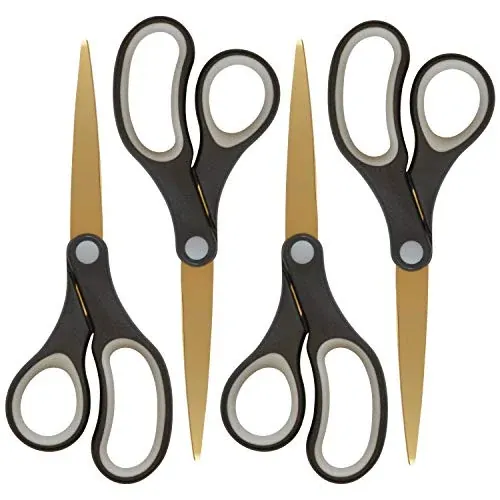 Westcott 8" Titanium-Bonded Scissors 4-Pack