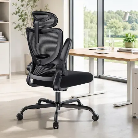 HUANUO Ergonomic High Back Office Chair w/ Adjustable Lumbar/Headrest