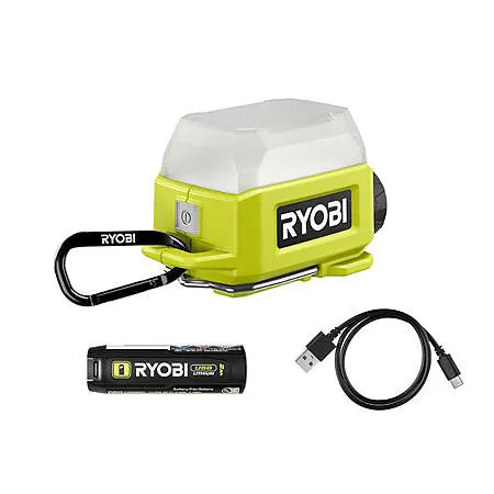 Factory Blemished: RYOBI USB Lithium LED Compact Area Light w/ 2Ah Battery