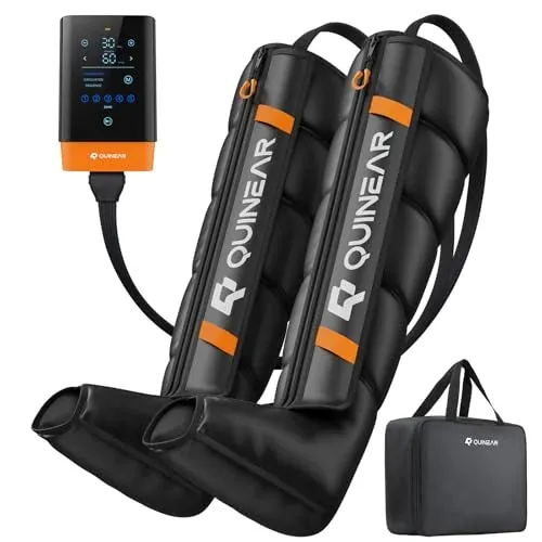 QUINEAR Cordless Compression Boots Athlete Leg Massager Recovery System S 2500mAh