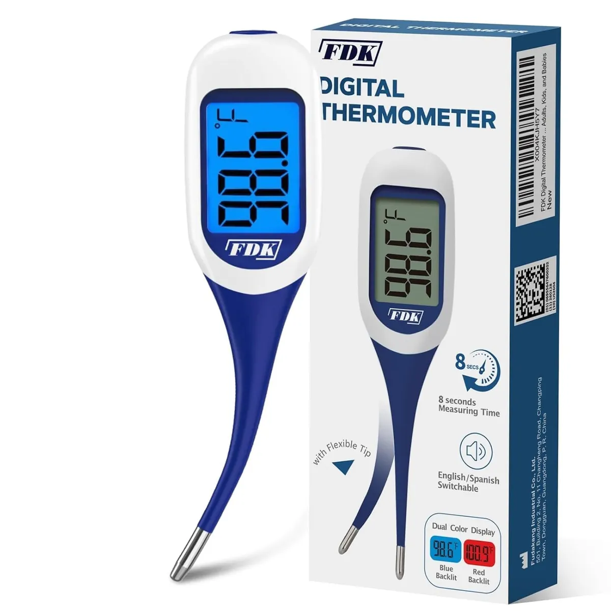 FDK Large LCD Screen Digital Thermometer