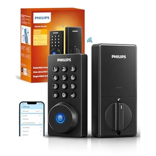 Philips Wi-Fi Smart Deadbolt Lock, Keyless Entry Door Locks for Front Door