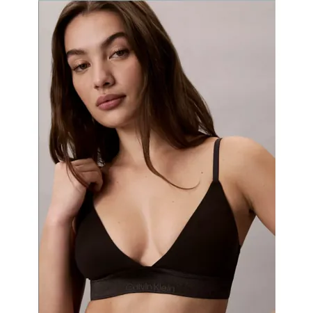 Calvin Klein Women's Icon Cotton Modal Metallic Lightly Lined Triangle Bralette