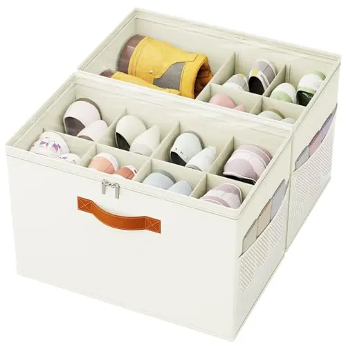 IMAXTOP Shoe Organizer for Closet 2-Pack