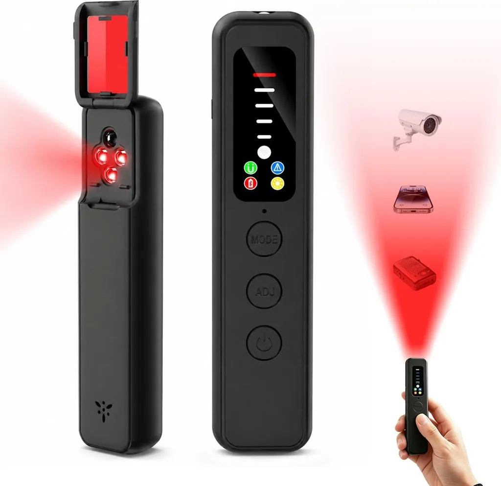 7-in-1 Hidden Camera & GPS Tracker Detector