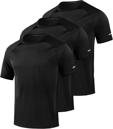 3-Pack Little Beauty Men's Fast-Dry Workout Shirts