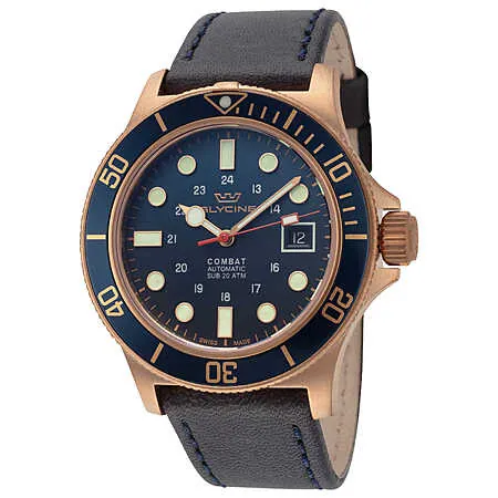 42mm Glycine Combat Sub Bronze Automatic Men's Watch