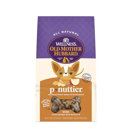Old Mother Hubbard Wellness P-Nuttier Dog Biscuits 20oz Bag