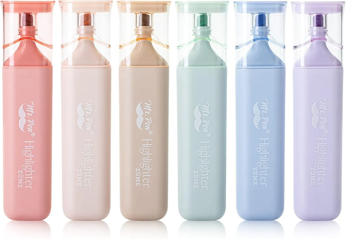 Aesthetic Highlighters 6-pack