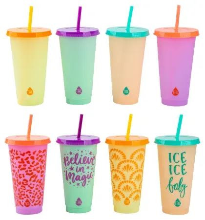 8-Pack 24oz TAL Color Changing Cups
