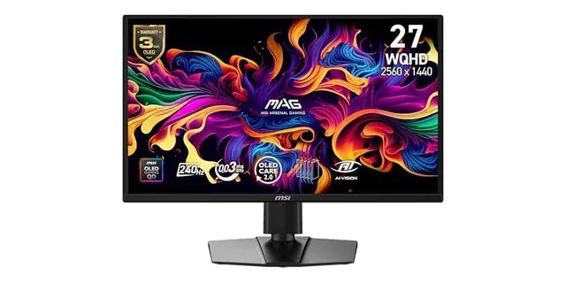 Factory Reconditioned MSI MAG 272QPCT QD-OLED X24 27" 240Hz (400 Nits)