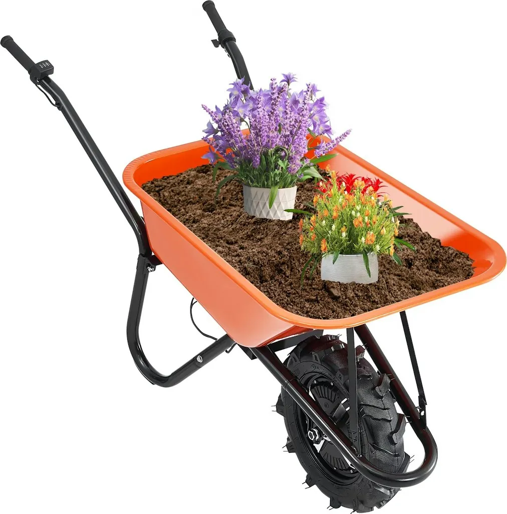 Vevor 5-Cu. Ft. Electric Wheelbarrow