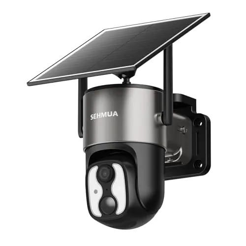 SEHMUA 4G LTE Cellular Solar Security Camera Wireless Outdoor