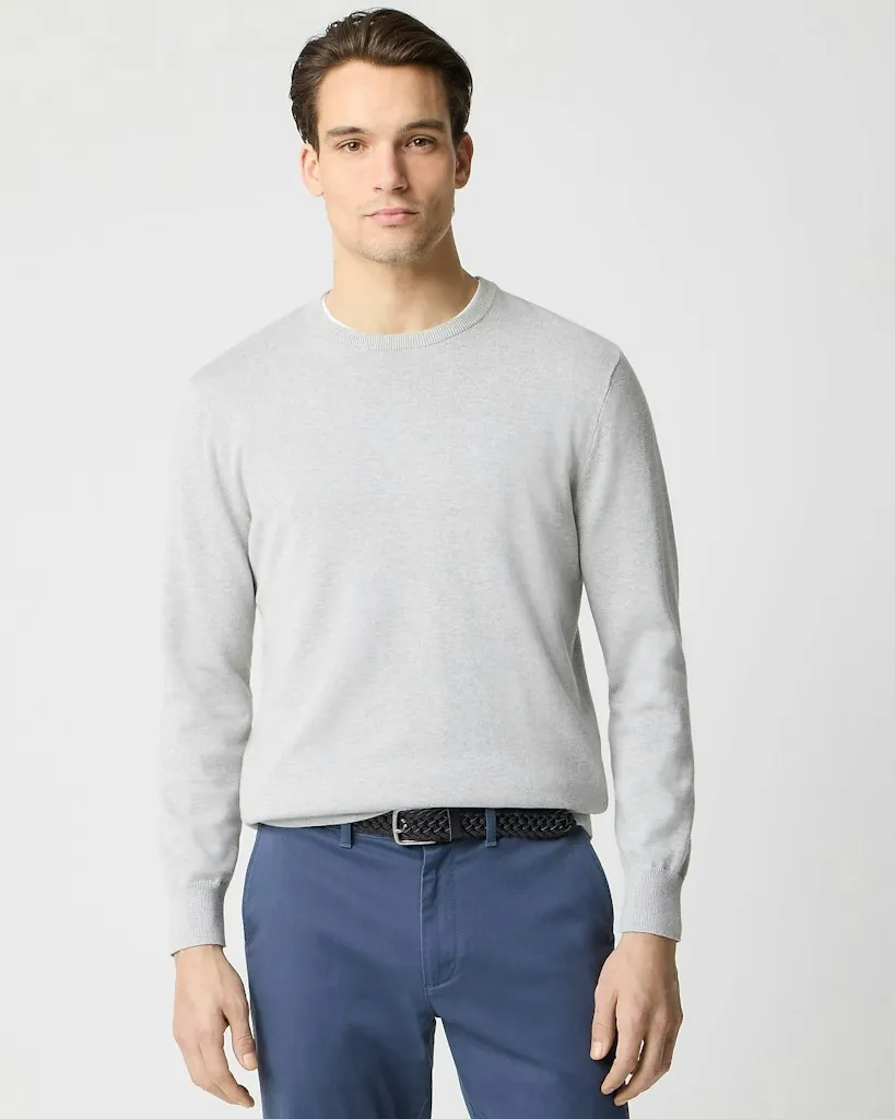 J.Crew Factory Men's 100% Cotton Crewneck Sweater-Tee