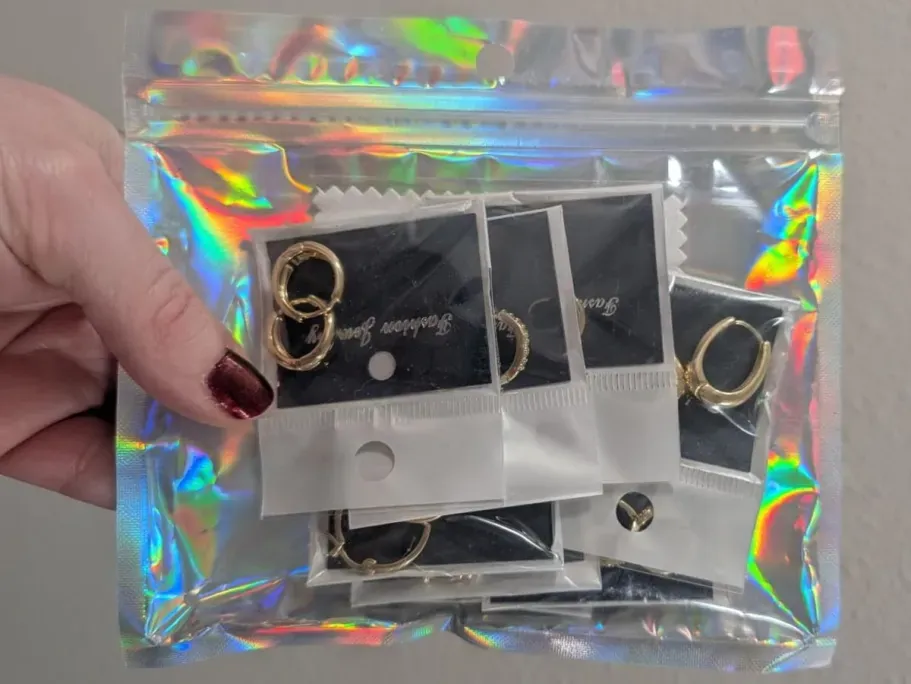 14K Gold-Plated Hoop Earrings 8-Piece Set