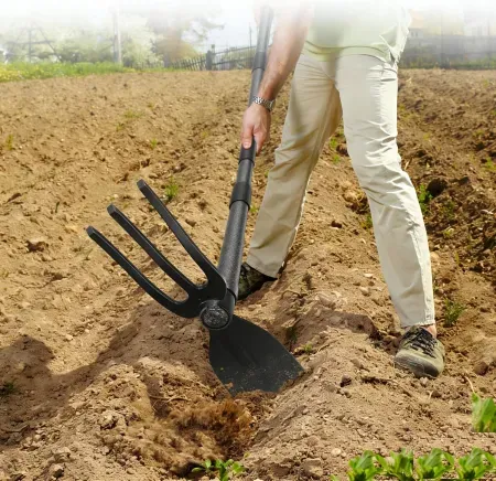 60" Garden Hoe 2-in-1 Heavy Duty Cultivator Tool