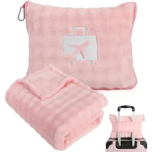 Soft Lightweight Travel Blanket for Airplane