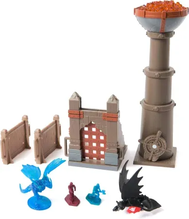 DreamWorks Dragons Trial of Flame Torch Tower Playset