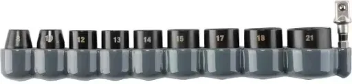 Makita Impact XPS 10-Piece 3/8 in. Drive 6-Point Metric Impact Socket Set w/ Standard Socket Adapter