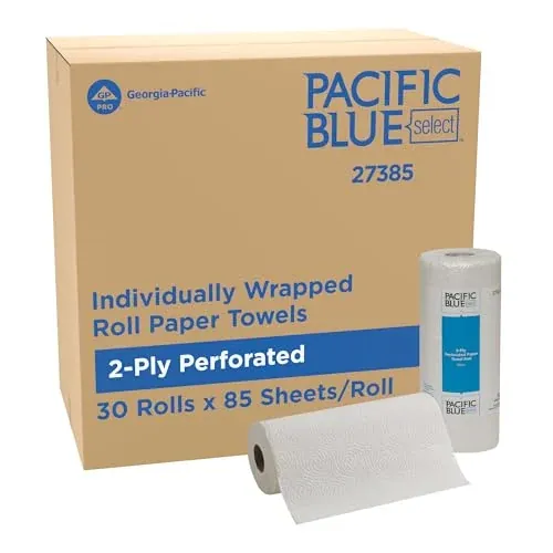 Pacific Blue Select by Georgia-Pacific PRO 2-Ply Perforated Roll Paper Towels 30 Rolls