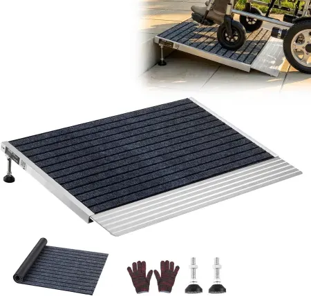 24" x 35.8" VEVOR Aluminum Threshold Wheelchair Ramp